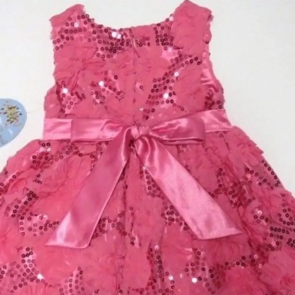 American Princess Girls Special Occasion Formal Dress 18 Mo Pink Easter Floral